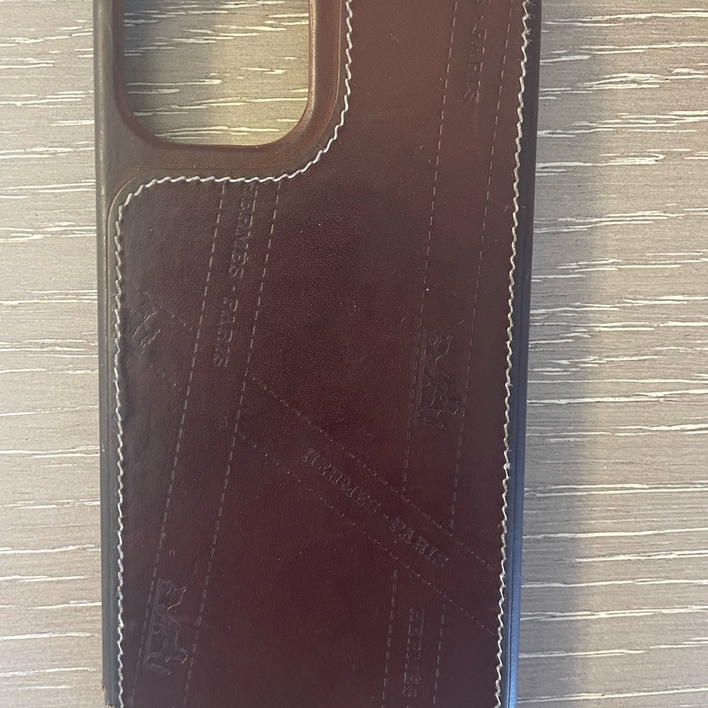 Authentic Hermes iPhone 12 leather case